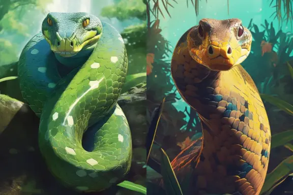 Anaconda vs King Cobra: Battle of Snake Giants