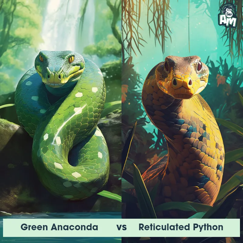 Anaconda vs King Cobra: Battle of Snake Giants