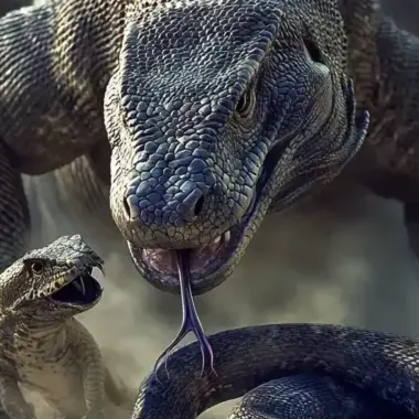 King Cobra vs. Komodo Dragon: Showdown