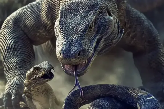 King Cobra vs. Komodo Dragon: Showdown