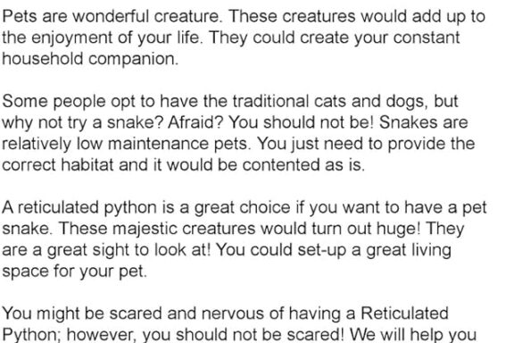 Reticulated Python Behavior: Temperament Guide